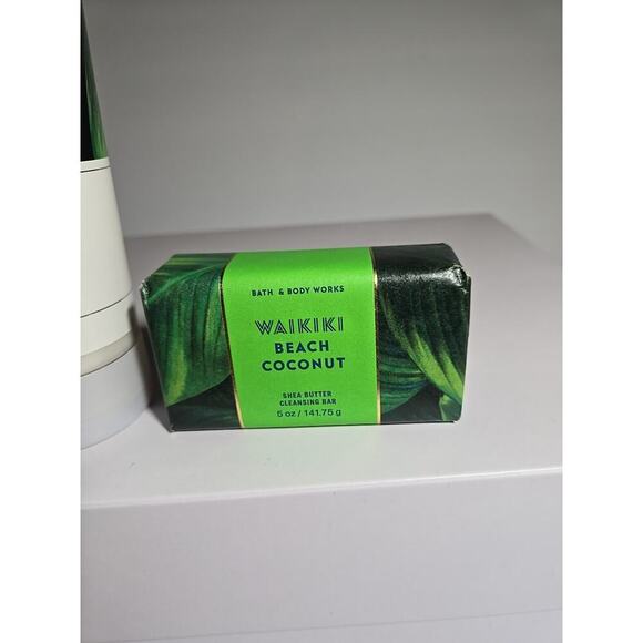 BATH & BODY WORKS SHEA BUTTER CLEANSING BAR N Body Wash "WAIKIKI BEACH COCONUT" - Picture 3 of 10